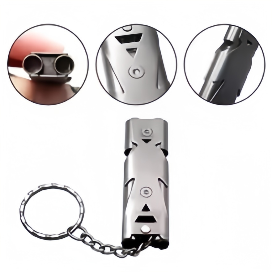 Emergency Whistle Loud - Llavero con silbato de supervivencia –