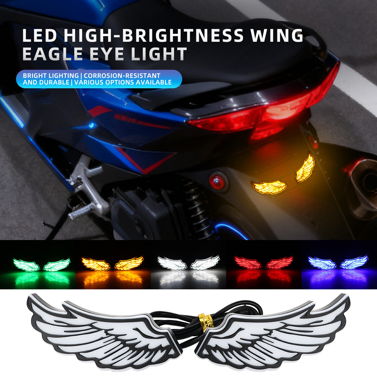 Sos Light Strobe - 1 Par de Luces Traseras LED