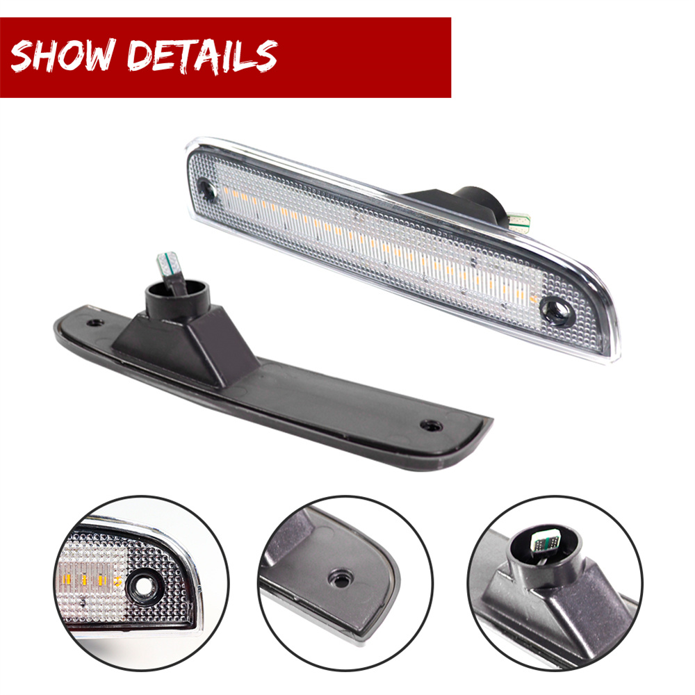 2 uds ámbar/blanco LED coche p - Signal Flare Kit reseña y precio